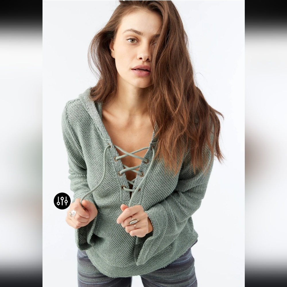 O'neill Tanya Hoodie pullover in lily pad green M